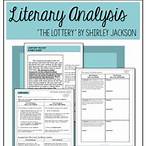 literary analysis of the lottery